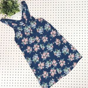 EVERLY Small flower flowey v neck top mini dress